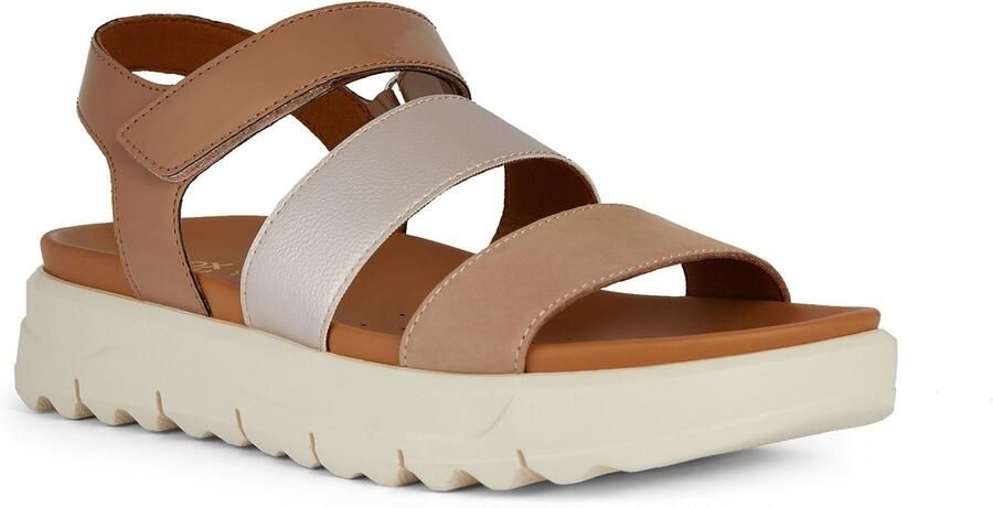 Geox D Xand 2.1S B Synthetisch Dames Nude Sandalen