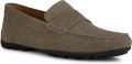 Geox U KOSMOPOLIS + GRIP Leren Heren Taupe Instappers - Taupe