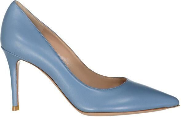 Gianvito Rossi Blauwe Leren Hakken