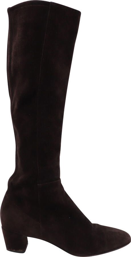 Gianvito Rossi Pre-owned Gianvito Rossi Knielaarzen 45 in Bruin Suède