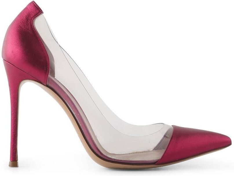 Gianvito Rossi Pre-owned Gianvito Rossi Metallic Roze Leren En PVC Hakken