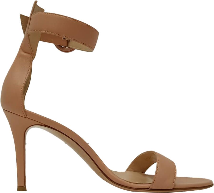 Gianvito Rossi Pre-owned Gianvito Rossi Portofino Sandalen in Roze Leer