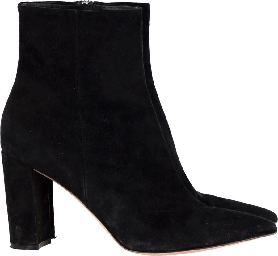 Gianvito Rossi Pre-owned Gianvito Rossi Puntige Enkelboots in Zwart Suède
