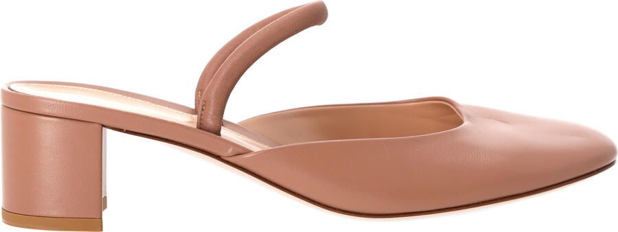 Gianvito Rossi Pre-owned Gianvito Rossi Tivoli muiltjes 55 in beige leer