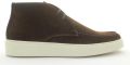 Giorgio 13792 donker bruine (chocolate) suede veterschoen met rubber zool - Bruin