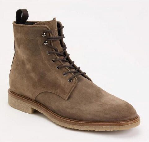 Giorgio 36402 bruine suède veterboots met rubber zool