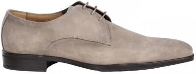 Giorgio 38202 beige suède veterschoen met rubber zool