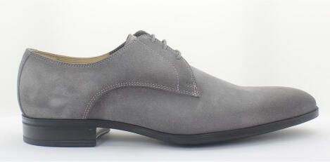 Giorgio 38202 suede grijze veterschoen met rubber zool