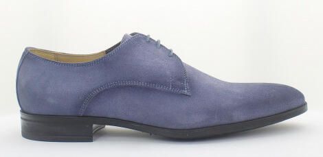 Giorgio 38202 suede licht blauwe veterschoenen met rubber zool