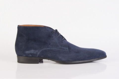 Giorgio 38205 halfhoge suede donker blauwe veterschoen