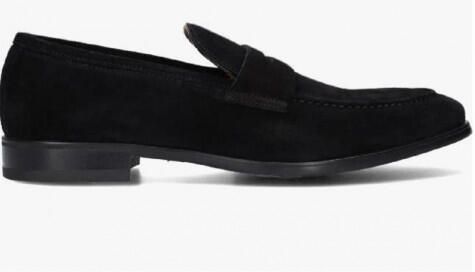 Giorgio 50504 suède zwarte kleur loafer met rubber zool