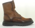 Giorgio 56308 bruine leren gevoerde veterboots - Bruin