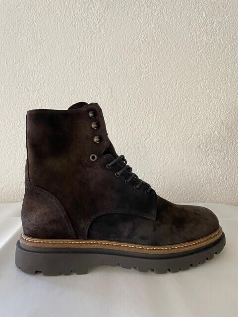 Giorgio 56308 donkerbruine suède gevoerde veterboots