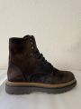 Giorgio 56308 donkerbruine suède gevoerde veterboots - Bruin