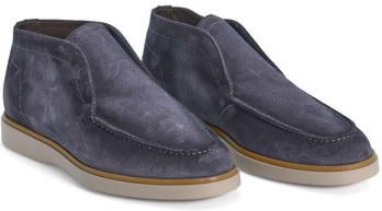 Giorgio 56407 blauwe suede instappers met lichte zool