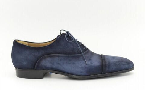 Giorgio 74703 blauwe suède veterschoenen