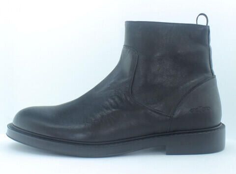Giorgio 82406 zwart leren Boots met rubber zool