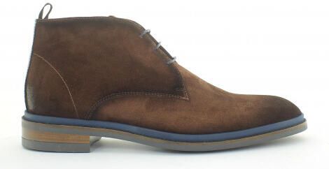 Giorgio 85804 suede veter schoen met rubber zool blauw