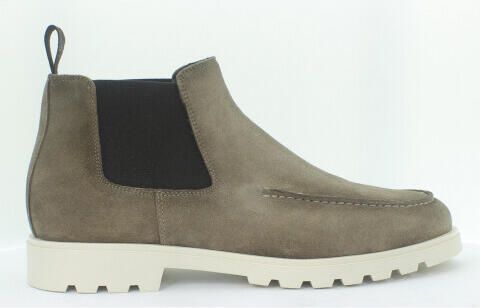 Giorgio 93903 suede enkellaarsje met witte rubber zool