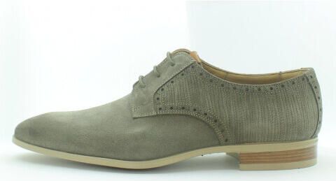Giorgio 964192 Groene suède veterschoen met rubber zool