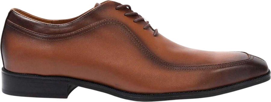 Giorgio Herenformele schoenen met lage hak van volnerfleer (Bruin)