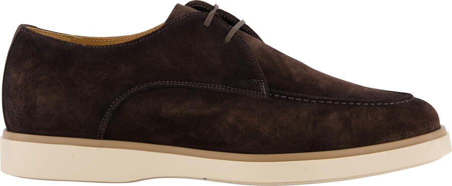Giorgio Schoenen bruin suede met lichte zool
