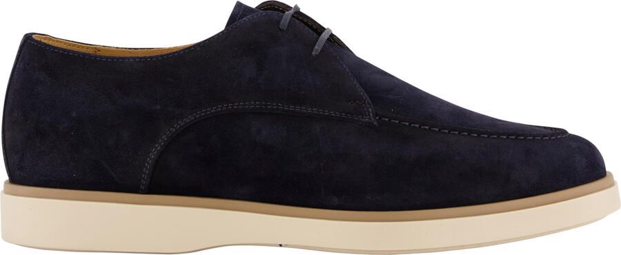 Giorgio Schoenen donkerblauw suede rubberen zool