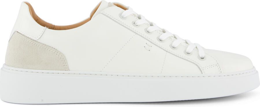 Giorgio sneaker wit effen leer