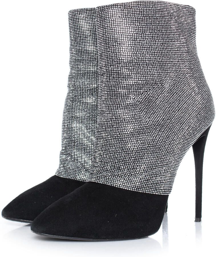 Giuseppe Zanotti Pre-owned Giuseppe Zanotti kristal mesh enkellaarsjes