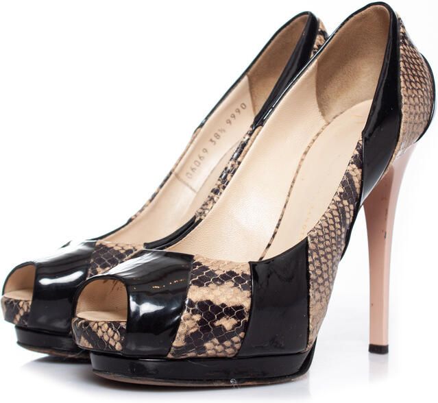 Giuseppe Zanotti Pre-owned Giuseppe Zanotti peeptoe platform pumps