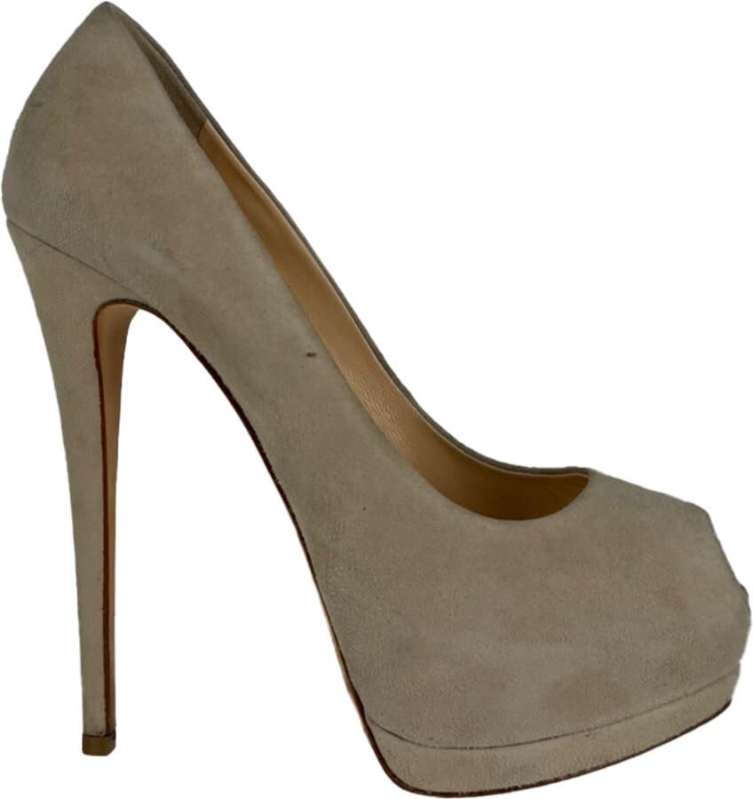 Giuseppe Zanotti Pre-owned Giuseppe Zanotti Sharon platformpumps in beige suède