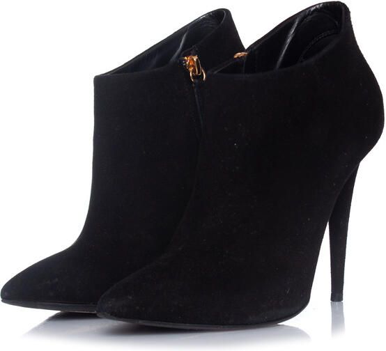 Giuseppe Zanotti Pre-owned Giuseppe Zanotti zwarte suède enkellaarsjes