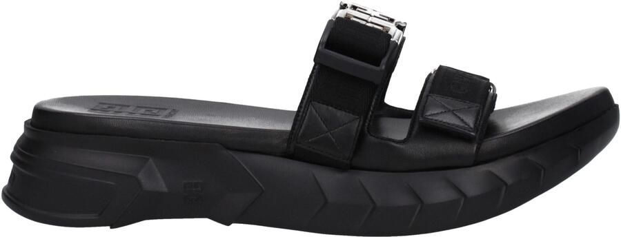 Givenchy Zwarte Stoffen Slippers