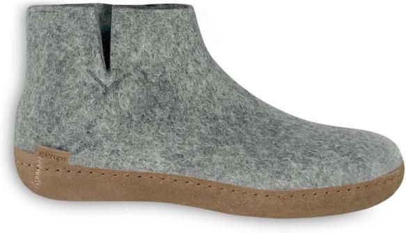 Glerups Low boot leather sole g 01-grey
