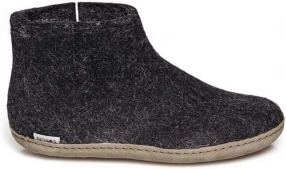 Glerups Low boot leather sole g 02-charcoal