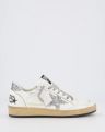 Golden Goose Deluxe Brand Dames ballstar sneaker glitter - Wit