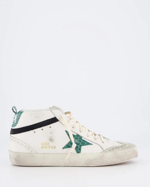 Golden Goose Deluxe Brand Dames mid star sneaker groen