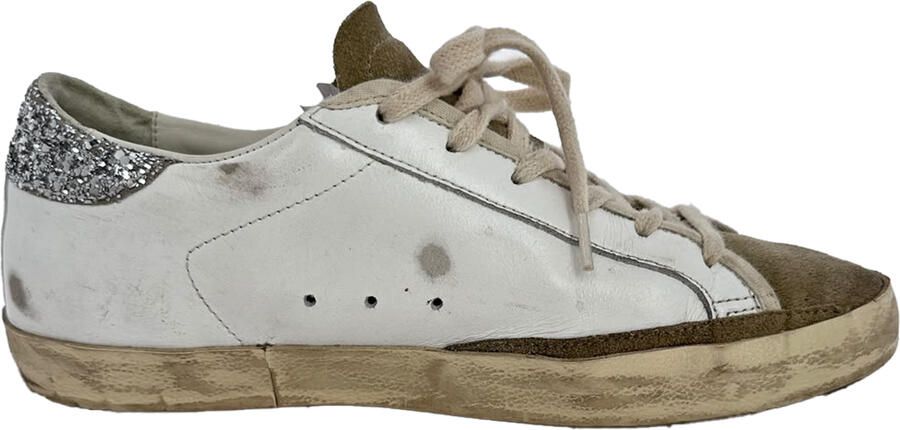 Golden Goose Pre-owned Golden Goose Super-Star Sneakers in Wit Leer en Suède
