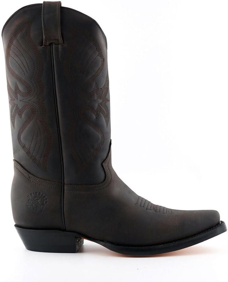 Grinders Bruine Cowboy Leren Laarzen Heren Louisiana