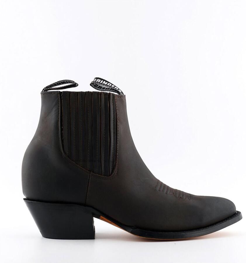 Grinders unisex bruine western enkellaarzen- Maverick