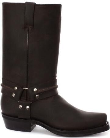 Grinders Unisex Bruine Western Hoge Leren Laarzen Renegade Hi
