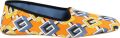 Gucci Geometrische G-print satijnen Voyage slippers - Geel