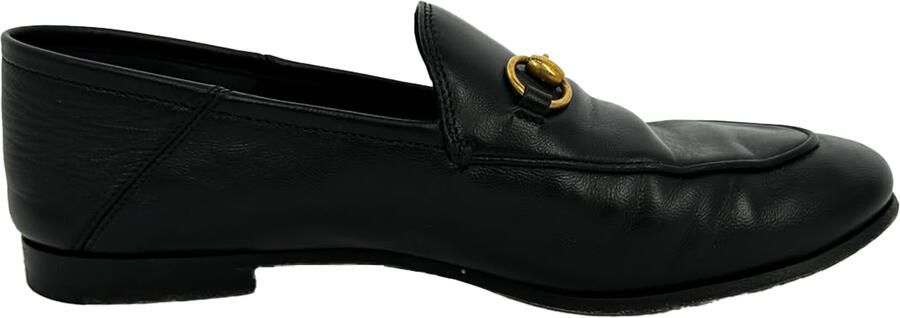 Gucci Pre-owned Gucci Horsebit loafers in zwart kalfsleer