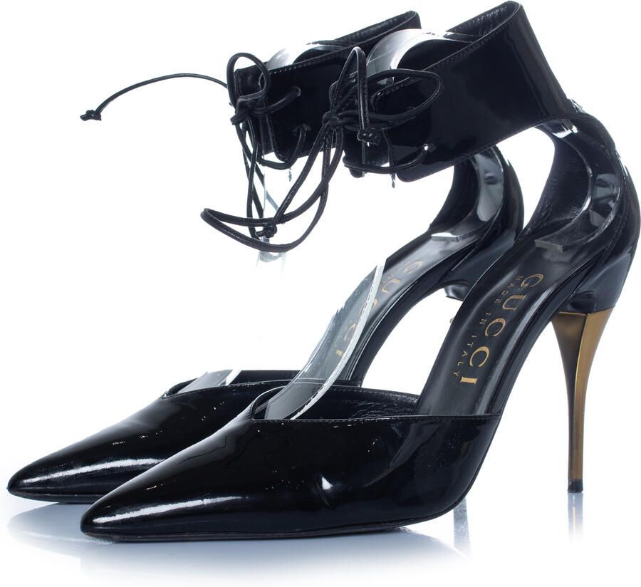 Gucci Pre-owned Gucci Miranda pumps van lakleer 90 mm