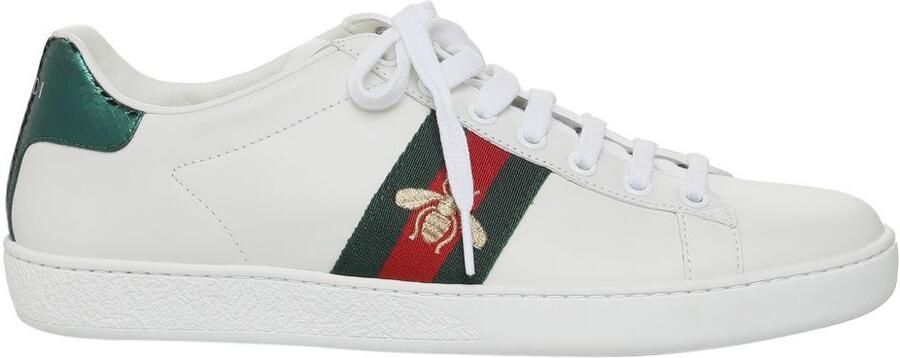 Gucci Pre-owned Witte Geborduurde Ace Sneakers
