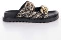 Guess Fatema Logo slippers voor dames G - Zwart