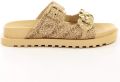 Guess Fatema Logo slippers voor dames G - Bruin