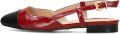 Haboob BISOU Dames Slingbacks - Donkerrood
