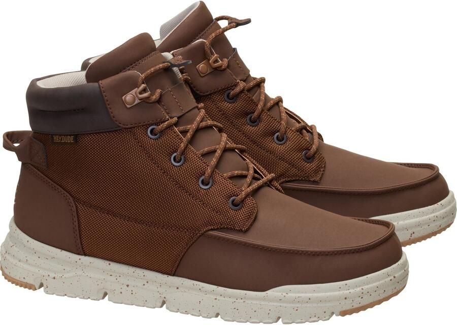 Hey Dude HEYDUDE Bradley II Waterdichte Polyurethaan Heren Downtown Bruin Multi Enkelboots