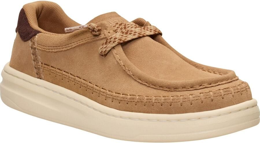 Hey Dude HEYDUDE Harper Moc Gevoerd Suède Dames Tan Moccasins Schoenen